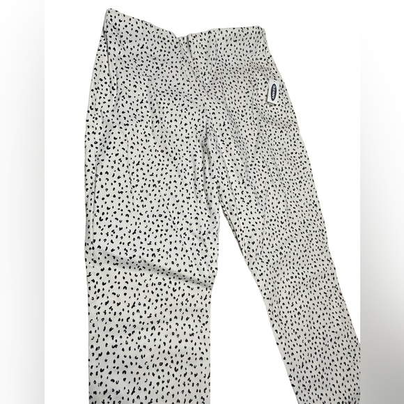 Old Navy Cream with Black Spots Side Zip Pants - Picture 2 of 12